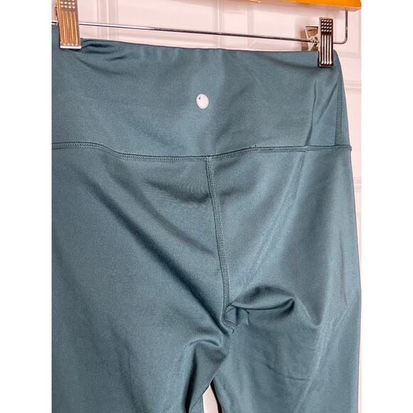 Yogalicious Lux Teal Green Crop Leggings Size Small - Picture 2 of 5